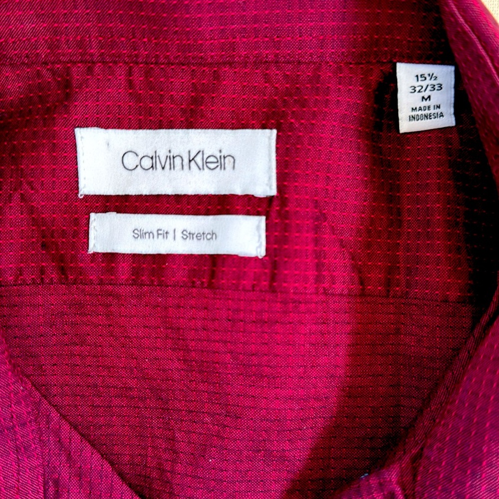Calvin Klein 15.5 Dress shirt.(Slim Fit/Strech). - Picture 7 of 7